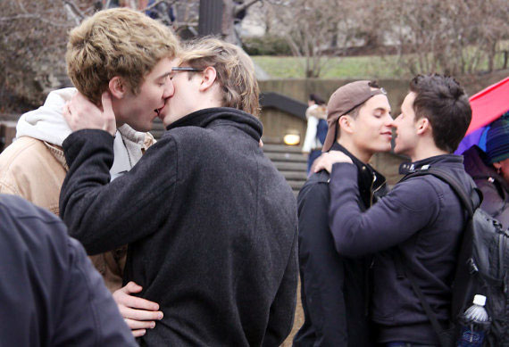 Gay Kissing In Public 15
